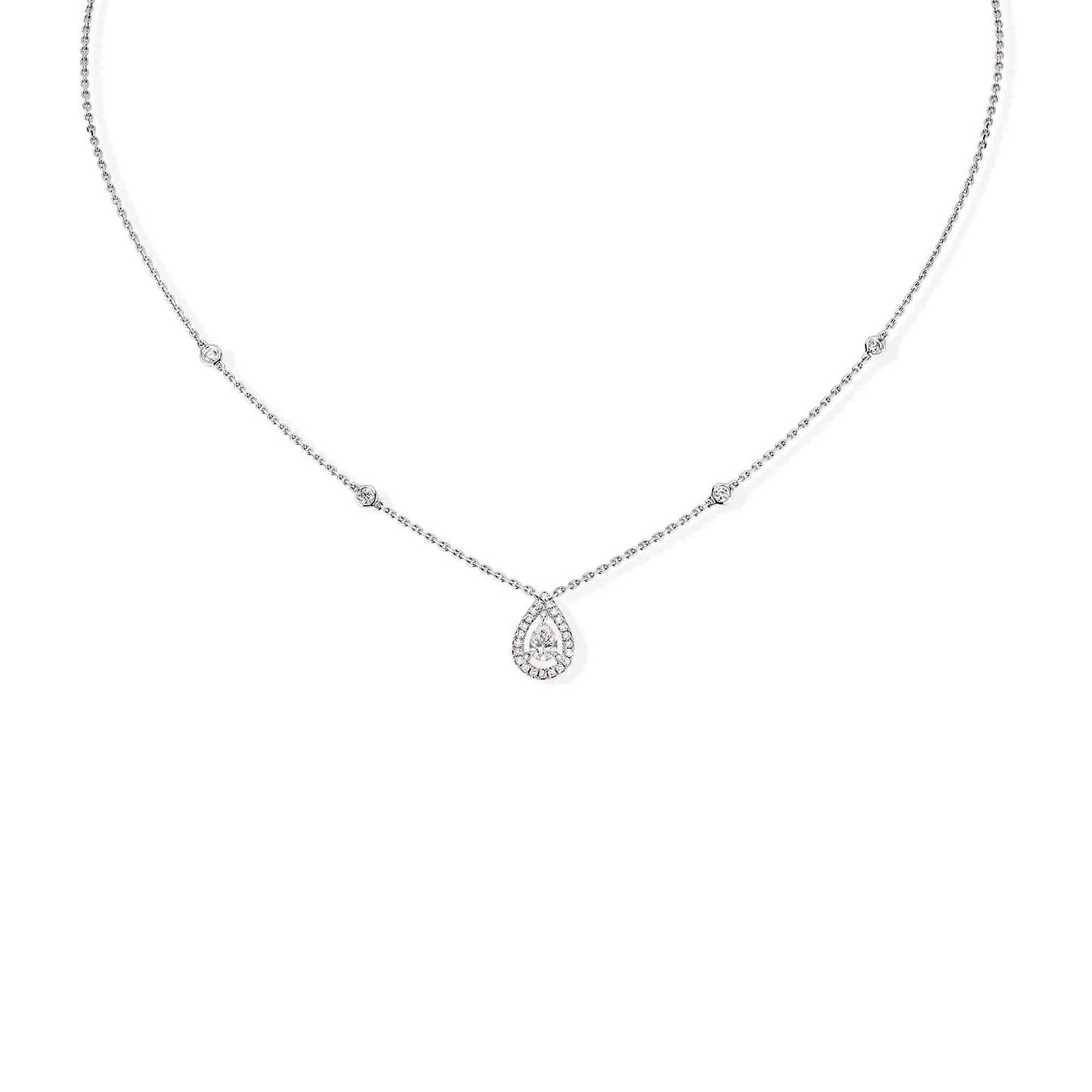 Joy Diamant Poire Collier, Weißgold • Diamant von Messika (05224-WG)