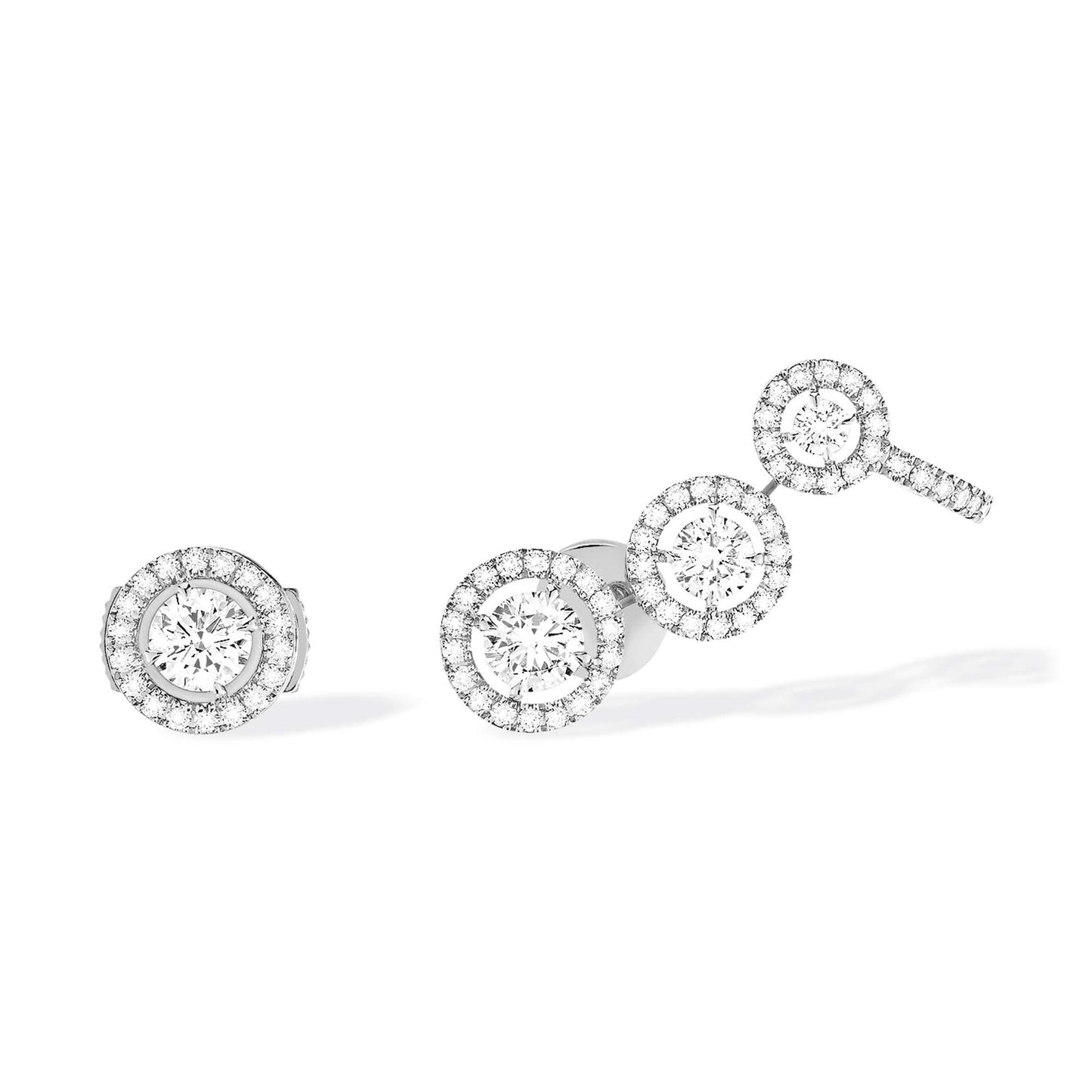 Joy Trio Ohrringe, Weißgold • Diamant von Messika (07143-WG)