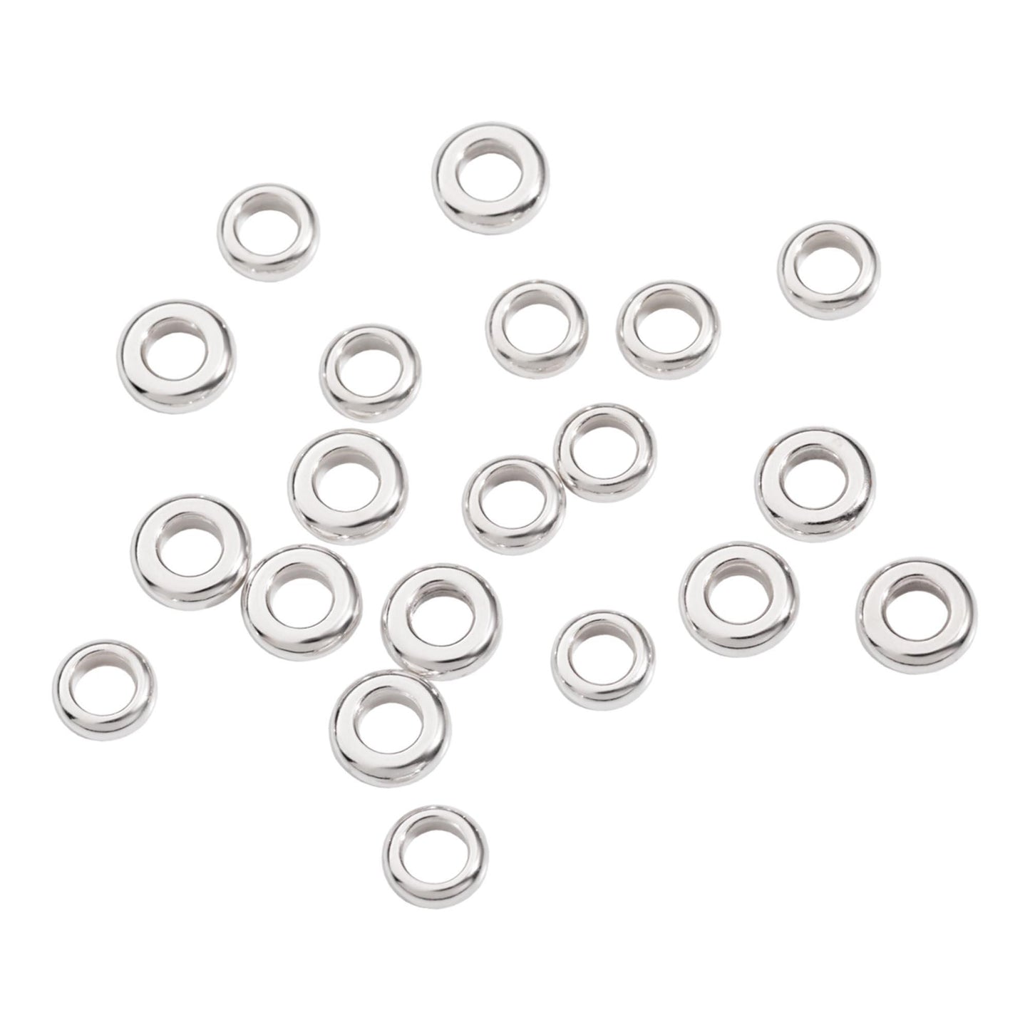 Komponenten Rondelle, Sterlingsilber von DoDo (DUA6002-RON20-000AG) Komponenten Rondelle, Sterlingsilber von DoDo (DUA6002-RON20-000AG)