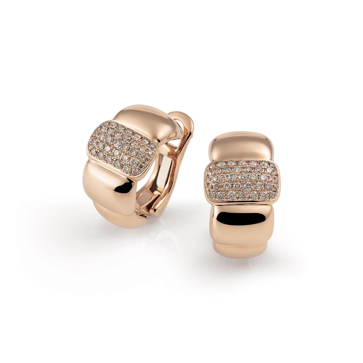 La Piazza Ohrstecker, Roségold • Diamant von Al Coro (NE361BDR) La Piazza Ohrstecker, Roségold • Diamant von Al Coro (NE361BDR)