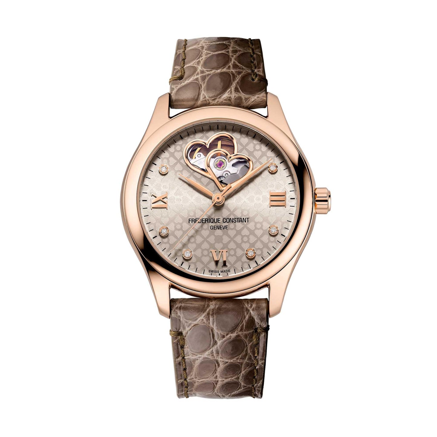 Ladies Automatic Double Heart Beat, Roségold • Diamant von Frédérique Constant (FC-310LGDHB3B4) Ladies Automatic Double Heart Beat, Roségold • Diamant von Frédérique Constant (FC-310LGDHB3B4)
