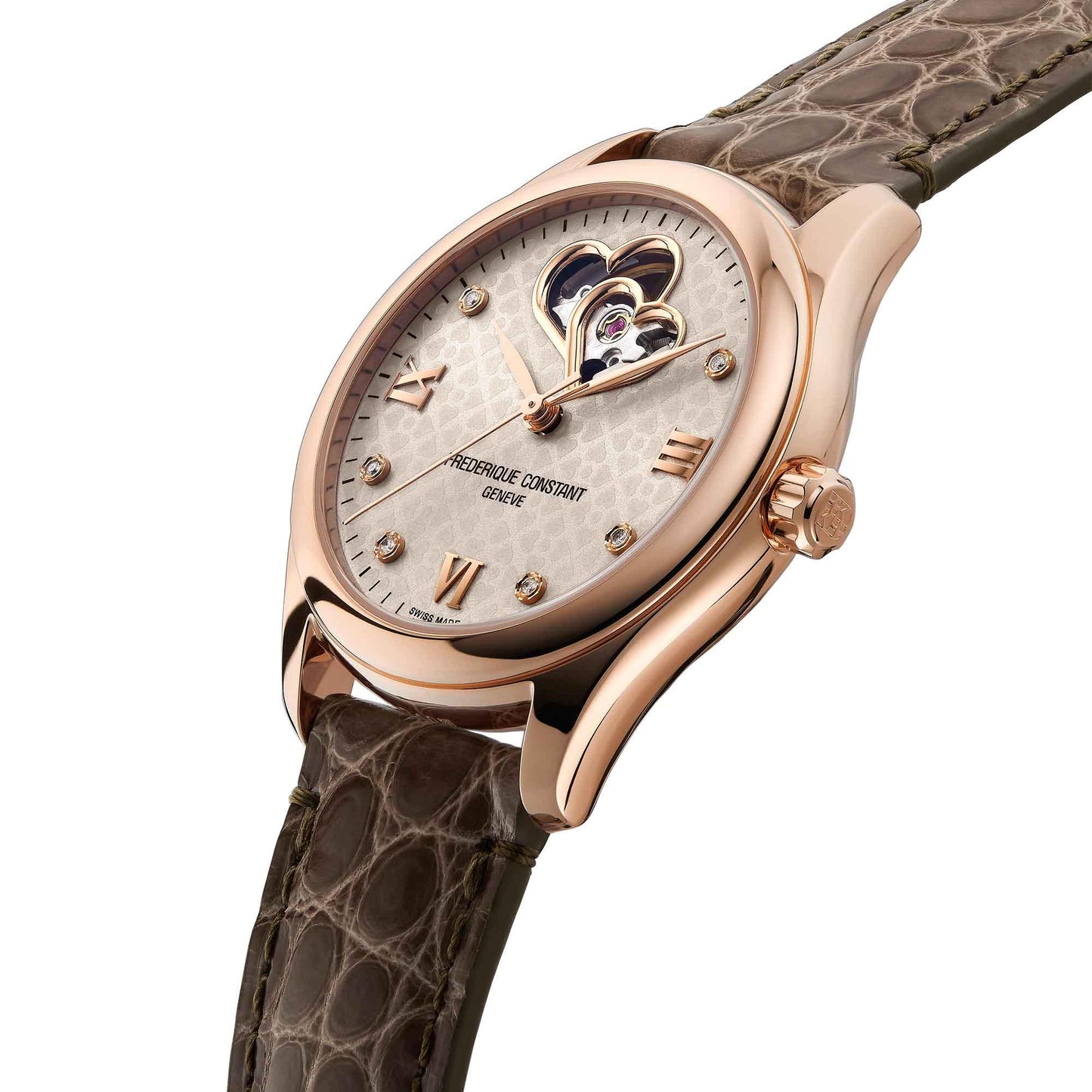 Ladies Automatic Double Heart Beat, Roségold • Diamant von Frédérique Constant (FC-310LGDHB3B4) Ladies Automatic Double Heart Beat, Roségold • Diamant von Frédérique Constant (FC-310LGDHB3B4)