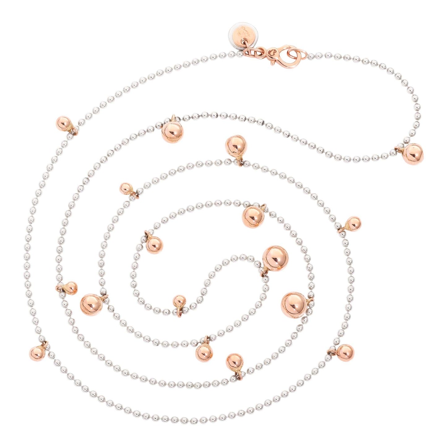 Lange Halskette Bollicine, Roségold von DoDo (DCC0004-BOLLI-0009A) Lange Halskette Bollicine, Roségold von DoDo (DCC0004-BOLLI-0009A)