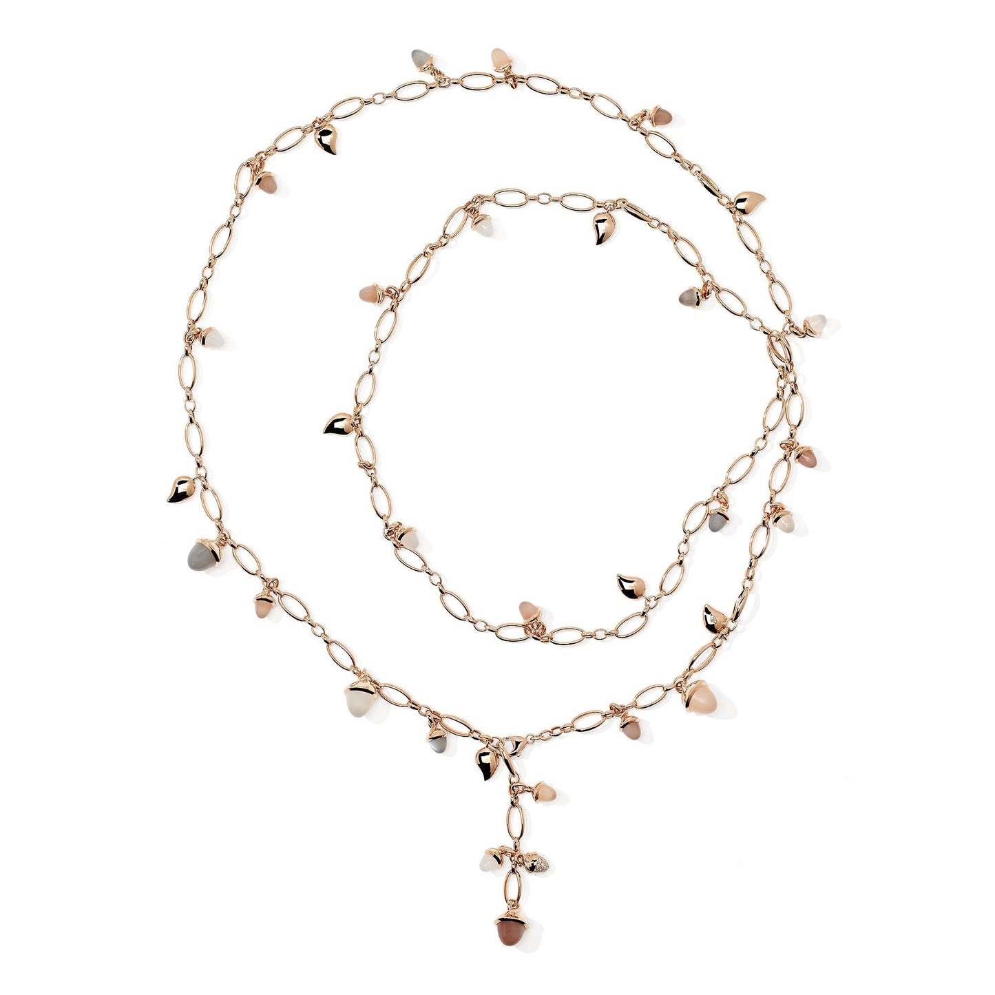 Langes MIKADO Collier Cashmere, Roségold • Diamant • Mondstein von Tamara Comolli (N-M-100-Cas-p-rg) Langes MIKADO Collier Cashmere, Roségold • Diamant • Mondstein von Tamara Comolli (N-M-100-Cas-p-rg)