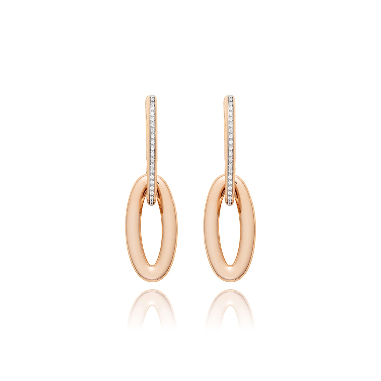 Libera Icon Ohrringe, Roségold • Diamant von Nanis (OS3-604_rose)