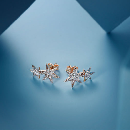 Luce Signature Ohrstecker, Roségold • Diamant von Grimaldo (LS-EA01PW-01)