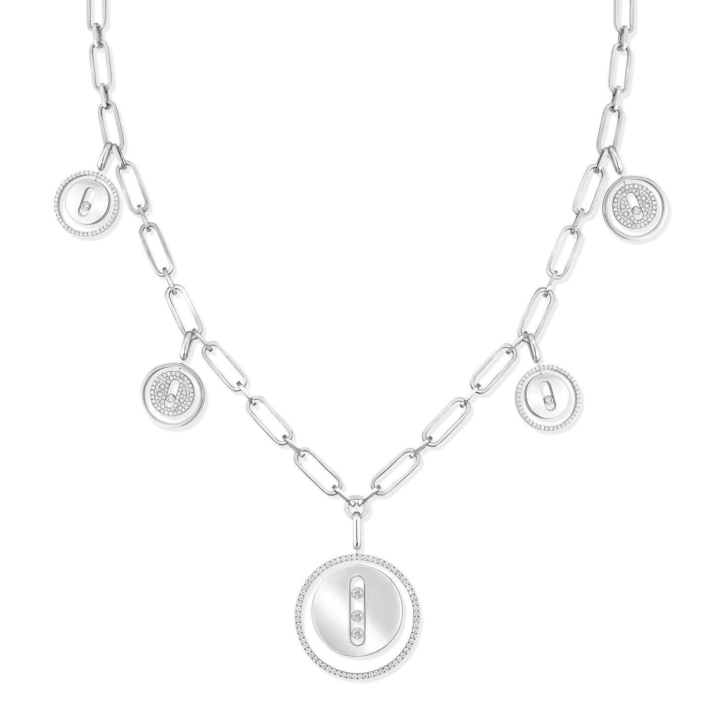 Lucky Move Charms Kette, Weißgold • Diamant von Messika (11728-WG)