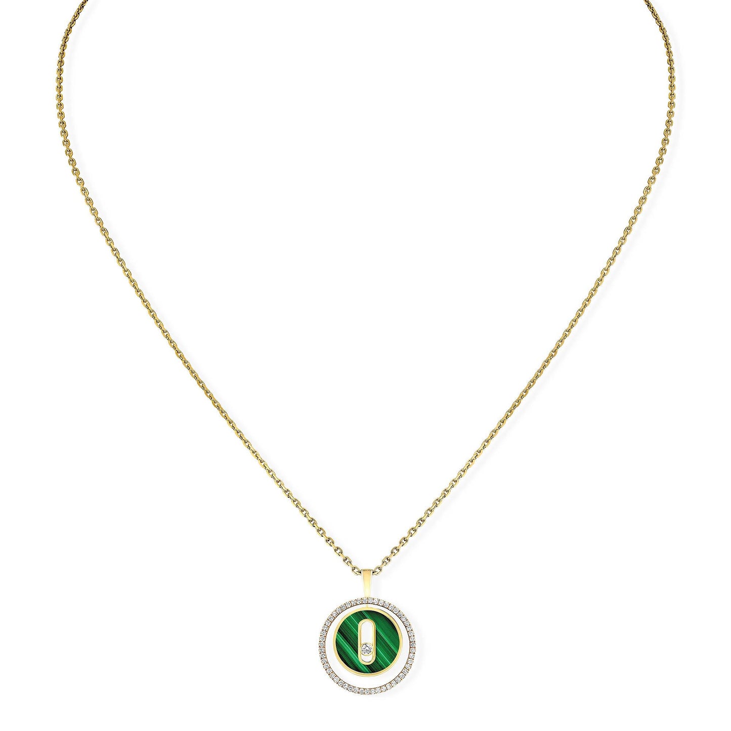 Lucky Move Kette KM Malachit, Gelbgold • Diamant • Malachit von Messika (11585-YG) Lucky Move Kette KM Malachit, Gelbgold • Diamant • Malachit von Messika (11585-YG)