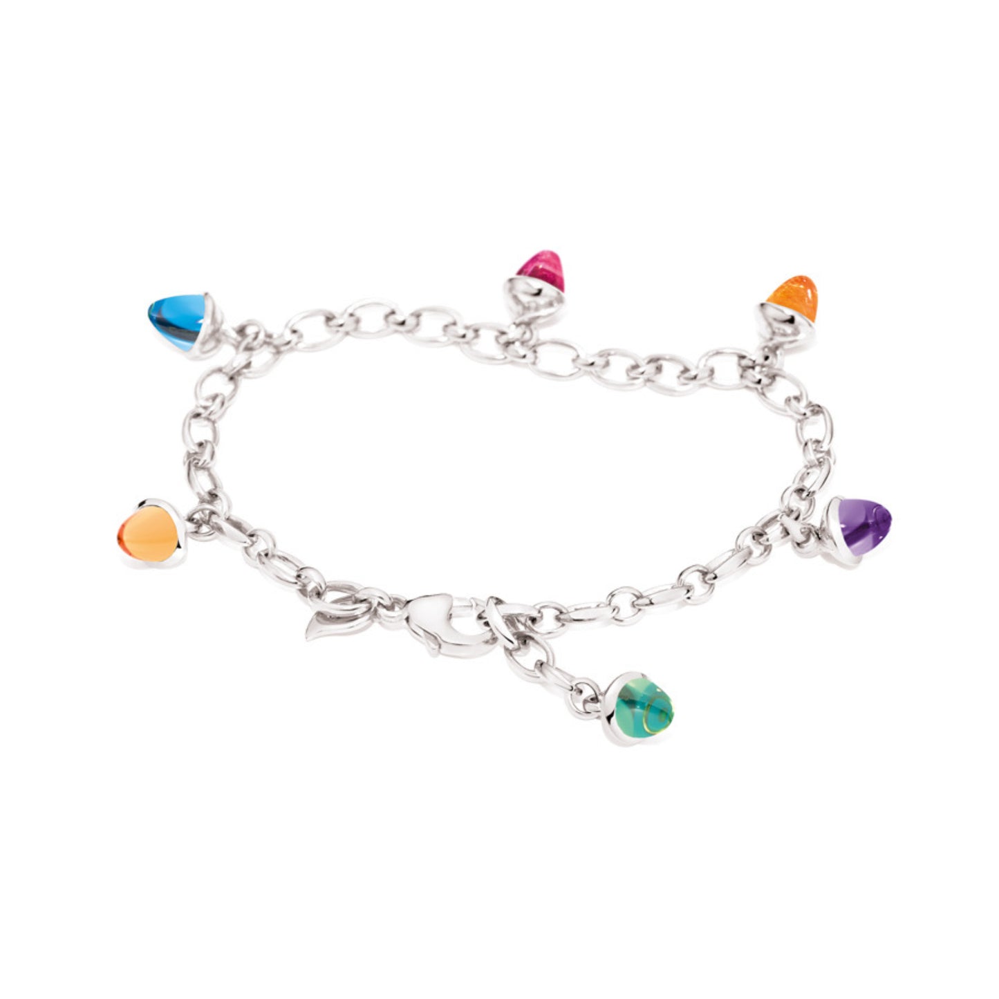 MIKADO Charm Armband Candy, Weißgold • Edelsteine von Tamara Comolli (B-MC-Ch-Can-wg) MIKADO Charm Armband Candy, Weißgold • Edelsteine von Tamara Comolli (B-MC-Ch-Can-wg)