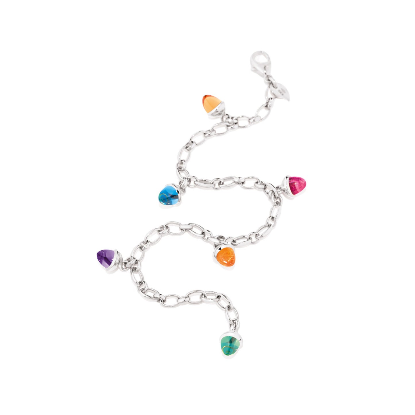 MIKADO Charm Armband Candy, Weißgold • Edelsteine von Tamara Comolli (B-MC-Ch-Can-wg) MIKADO Charm Armband Candy, Weißgold • Edelsteine von Tamara Comolli (B-MC-Ch-Can-wg)