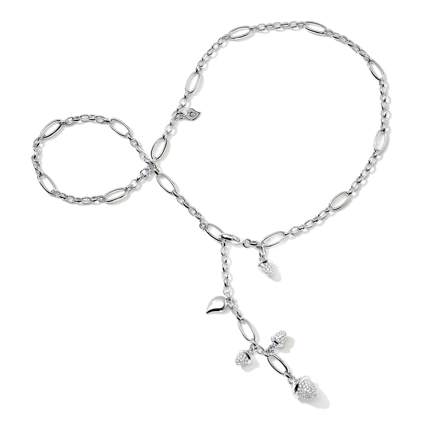 MIKADO Collier Delicate mit Diamond Pavé, Weißgold - 51 cm von Tamara Comolli (N-M-Del51-p-wg) online kaufen MIKADO Collier Delicate mit Diamond Pavé, Weißgold - 51 cm von Tamara Comolli (N-M-Del51-p-wg) online kaufen