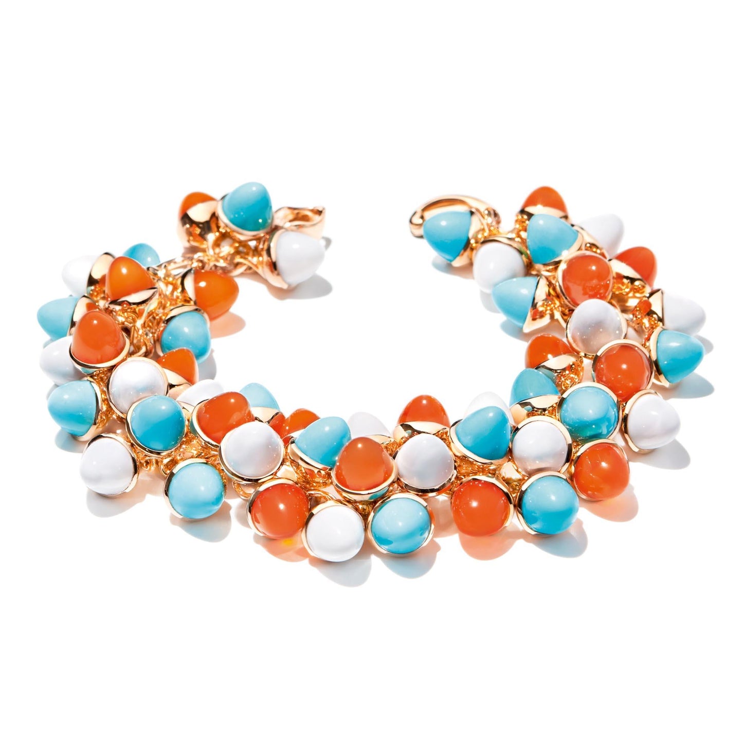 MIKADO Flamenco Armband Capri, Roségold • Edelsteine von Tamara Comolli (B-MFL-Cap-rg) MIKADO Flamenco Armband Capri, Roségold • Edelsteine von Tamara Comolli (B-MFL-Cap-rg)