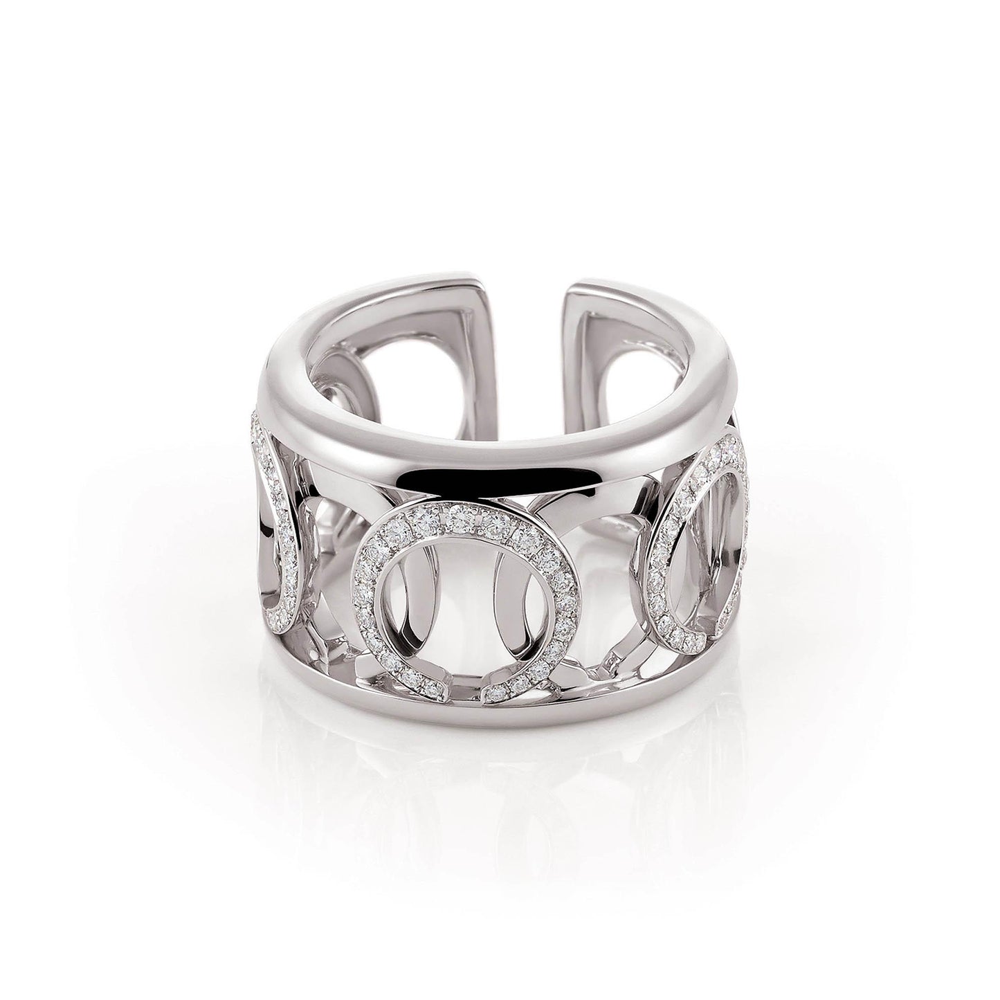 Mezzaluna Ring, Weißgold • Diamant von Al Coro (R7625WW) Mezzaluna Ring, Weißgold • Diamant von Al Coro (R7625WW)