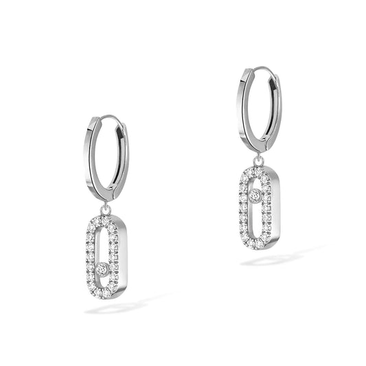 Move Uno Creolen, Weißgold • Diamant von Messika (12037-WG)