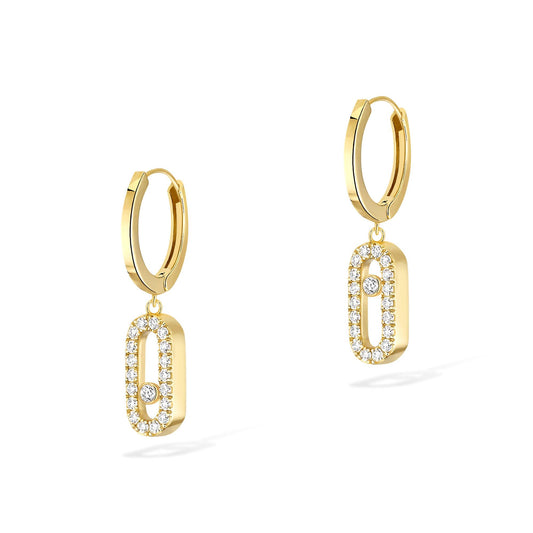 Move Uno Creolen, Gelbgold • Diamant von Messika (12037-YG)