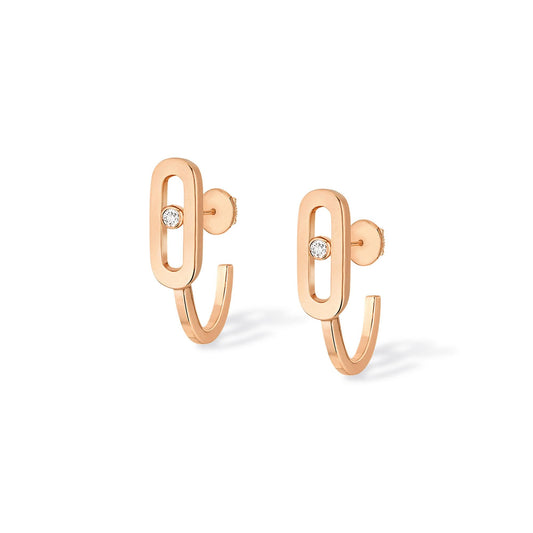 Move Uno Mini-Creolen, Roségold • Diamant von Messika (10050-PG)