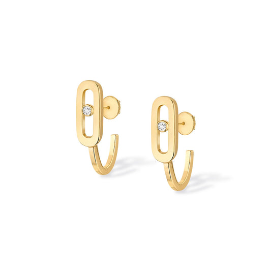 Move Uno Mini-Creolen, Gelbgold • Diamant von Messika (10050-YG)