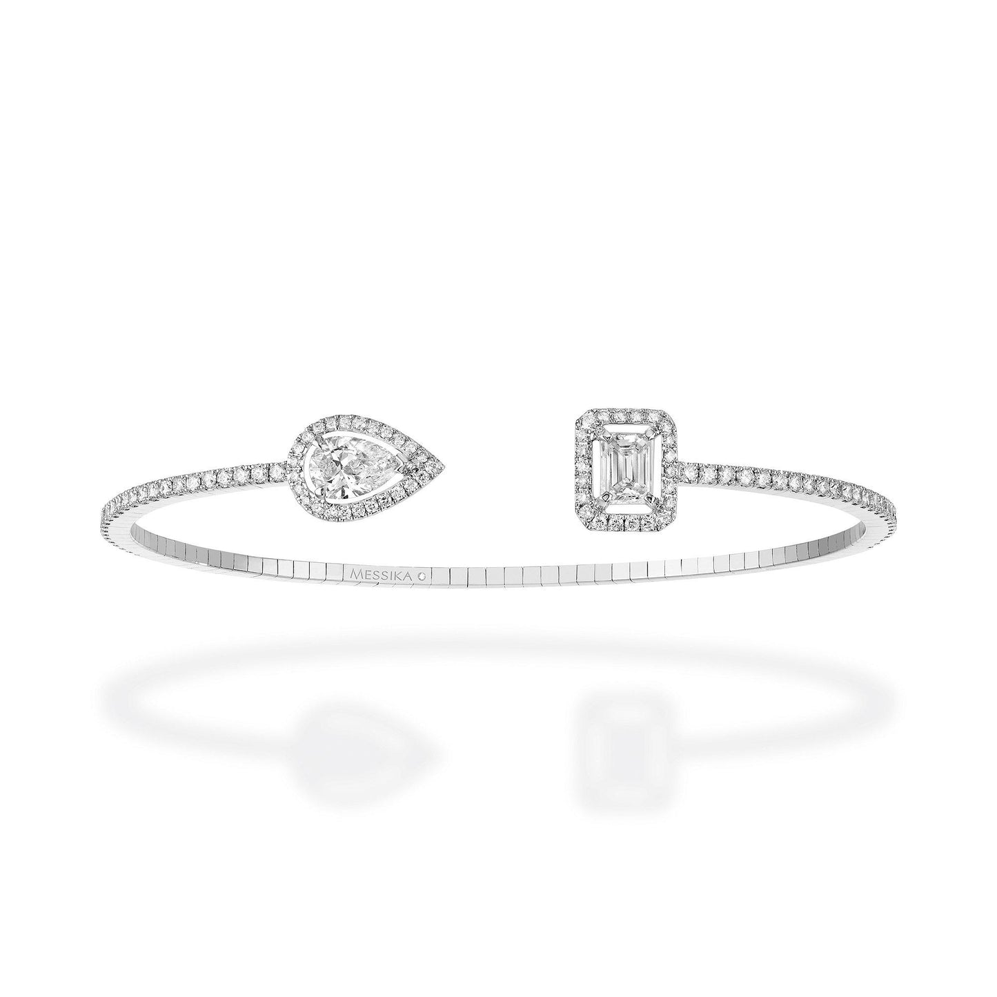 My Twin Skinny X2 Armreif, Weißgold • Diamant • Smaragd von Messika (06492-WG) My Twin Skinny X2 Armreif, Weißgold • Diamant • Smaragd von Messika (06492-WG)