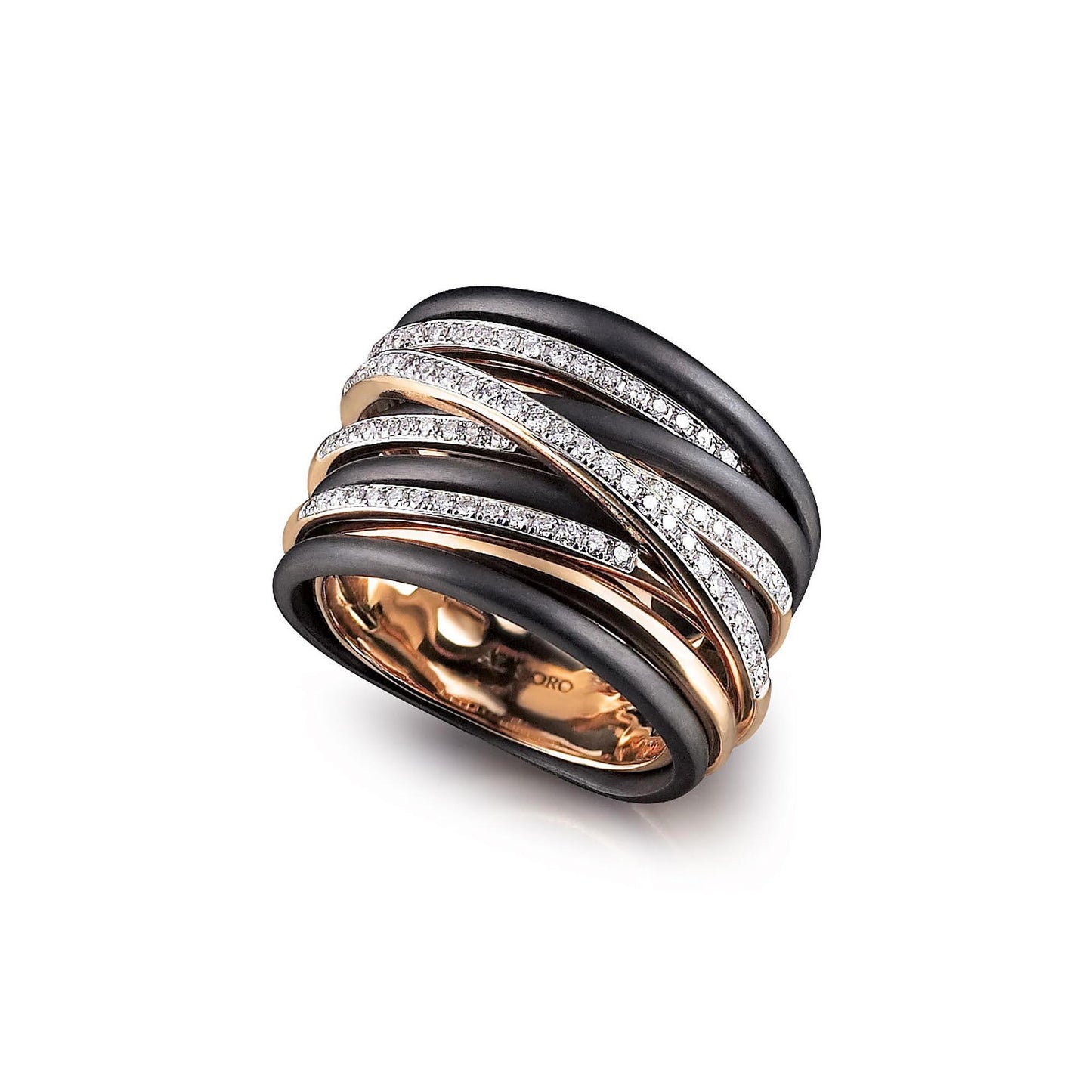 Neraviglia Serenata Ring, Roségold • Diamant von Al Coro (NR10975R)