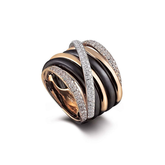 Neraviglia Serenata Ring, Roségold • Diamant von Al Coro (NR11128BR)
