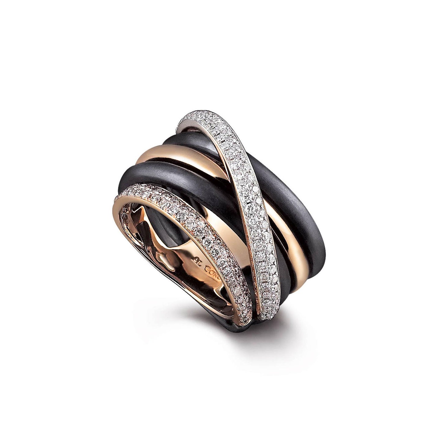 Neraviglia Serenata Ring, Roségold • Diamant von Al Coro (NR11129BR)