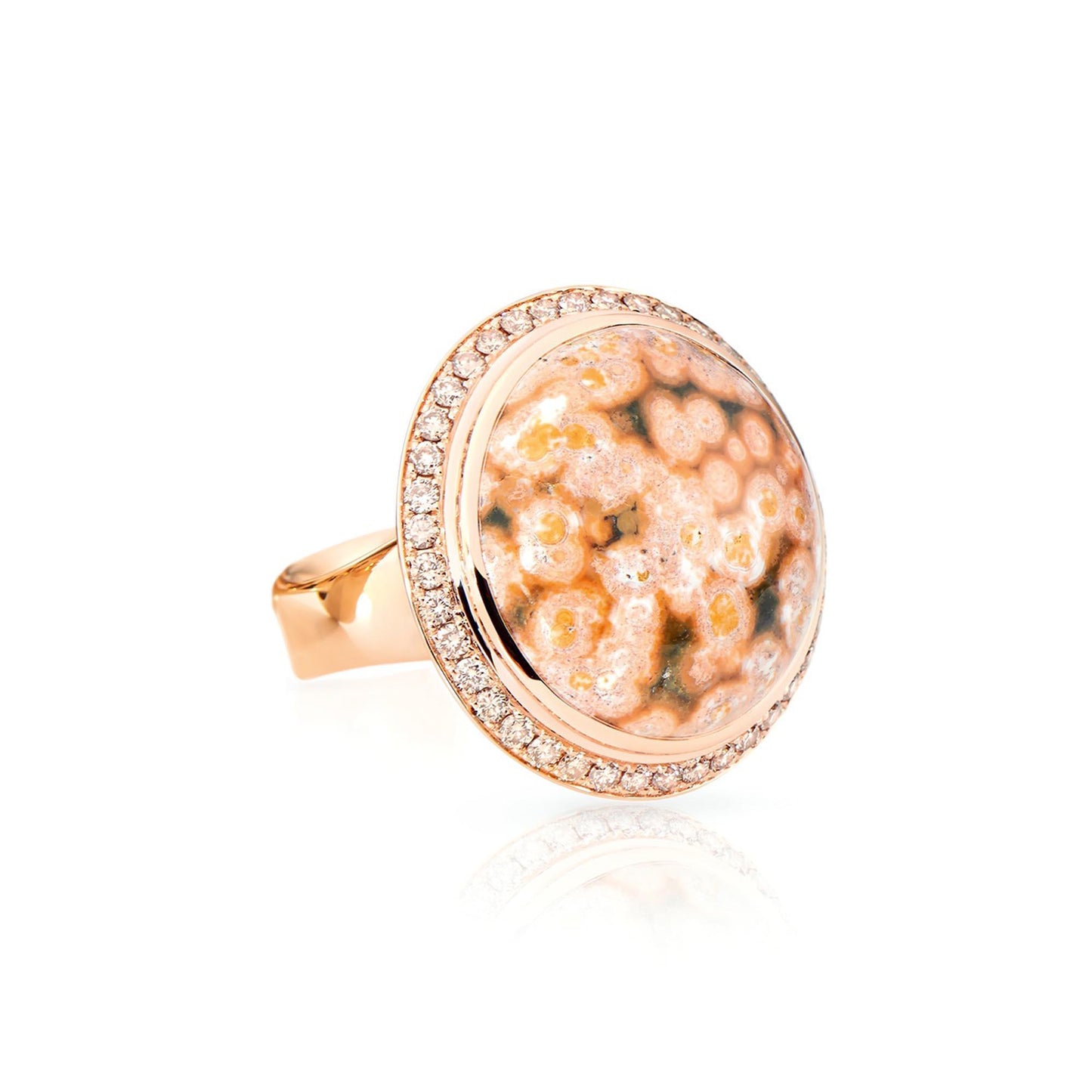 OCEAN JASPER Ring Small, Roségold • Diamant • Ocean Jasper von Tamara Comolli (R-OJ-s-pD-rg) OCEAN JASPER Ring Small, Roségold • Diamant • Ocean Jasper von Tamara Comolli (R-OJ-s-pD-rg)