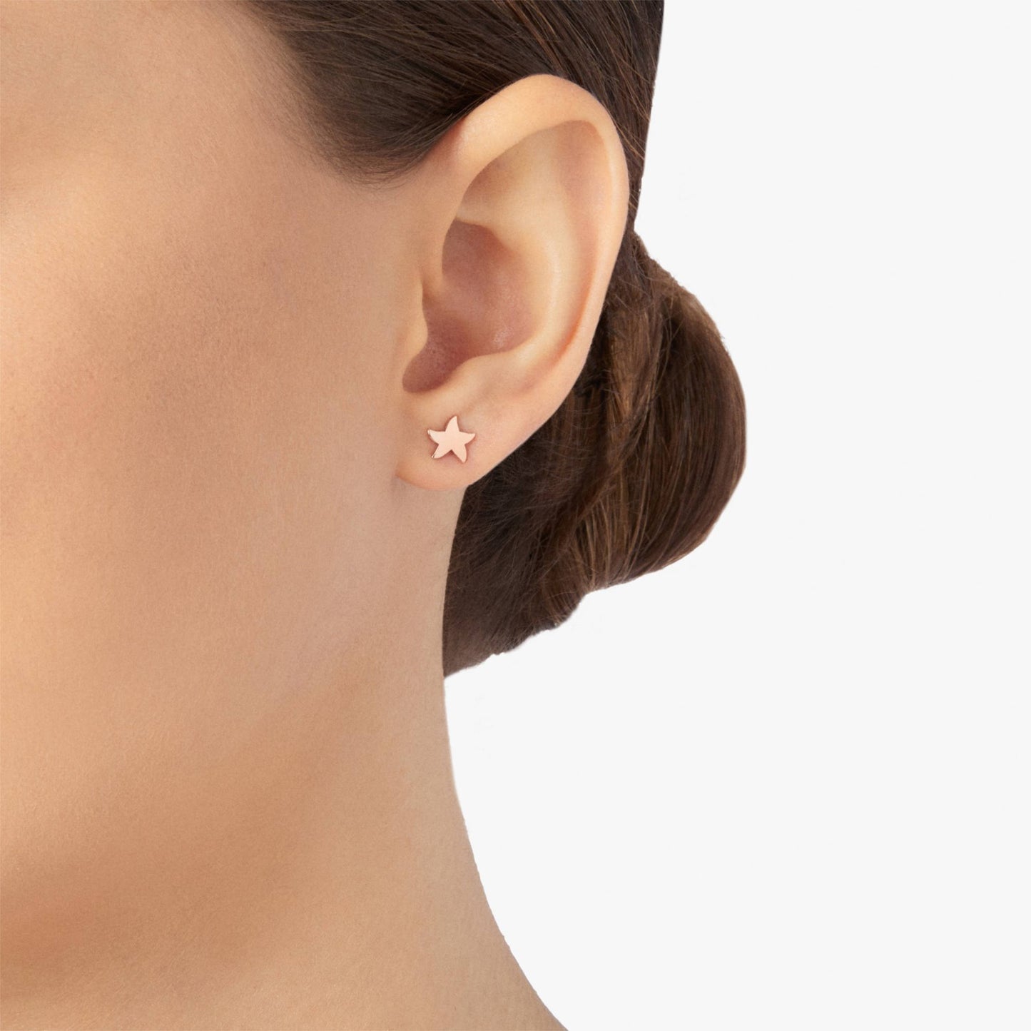 Ohrstecker Sternchen Mini-Modell - Einzelohrring, Roségold • Diamant von DoDo (DHB9006-STARX-0009R) Ohrstecker Sternchen Mini-Modell - Einzelohrring, Roségold • Diamant von DoDo (DHB9006-STARX-0009R)