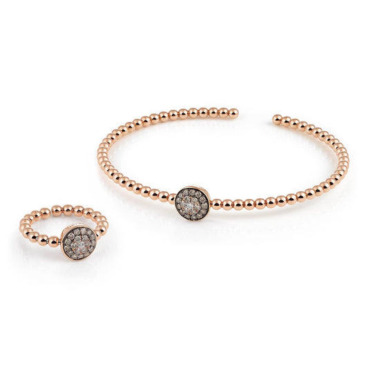 Palladio Armreif, Roségold • Diamant von Al Coro (NB247BR)