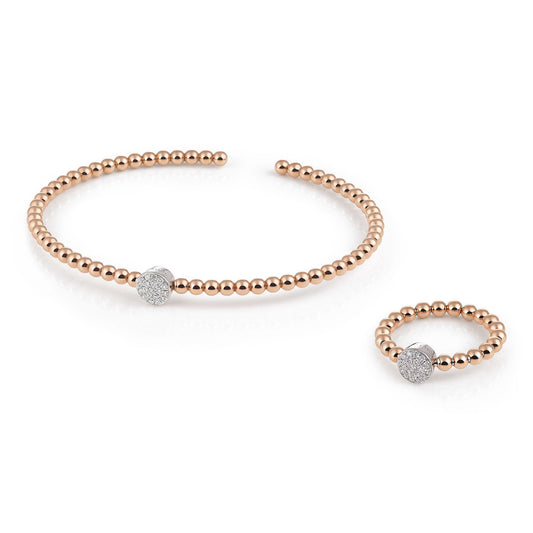 Palladio Armreif, Roségold • Diamant von Al Coro (NB859R)