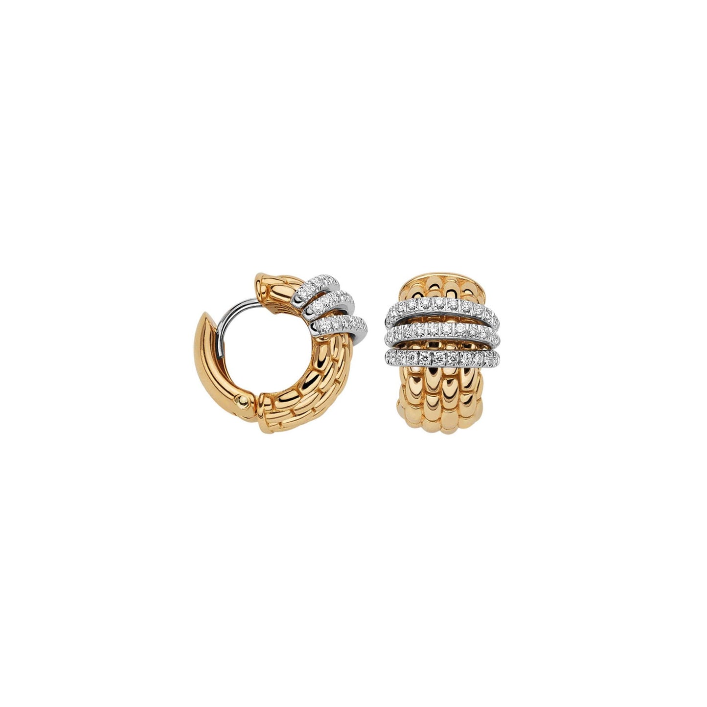 Panorama Creolen, Bicolor-Gold • Diamant von FOPE (58704OX_PB_G_BBB_000) Panorama Creolen, Bicolor-Gold • Diamant von FOPE (58704OX_PB_G_BBB_000)