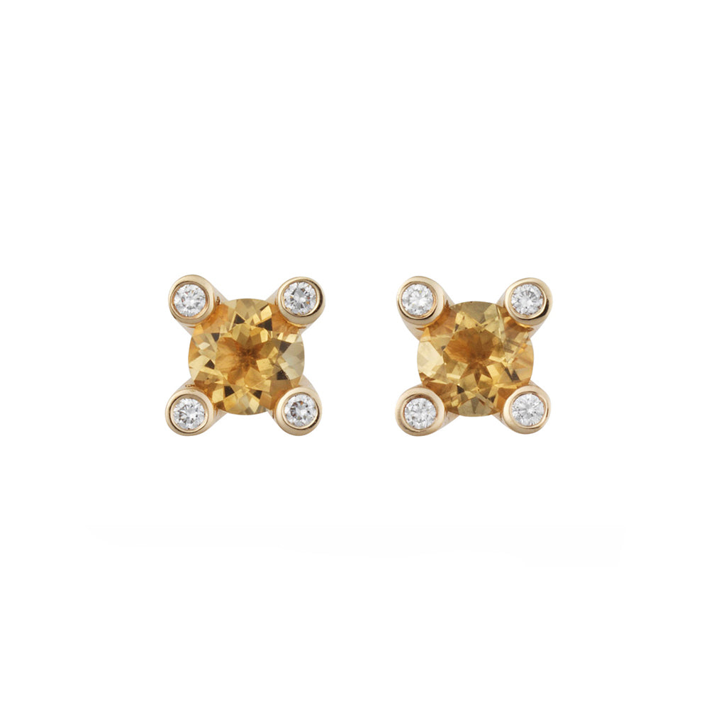 Phlox Ohrstecker, Gelbgold • Diamant von Bron (8OG4750CIBR) Phlox Ohrstecker, Gelbgold • Diamant von Bron (8OG4750CIBR)