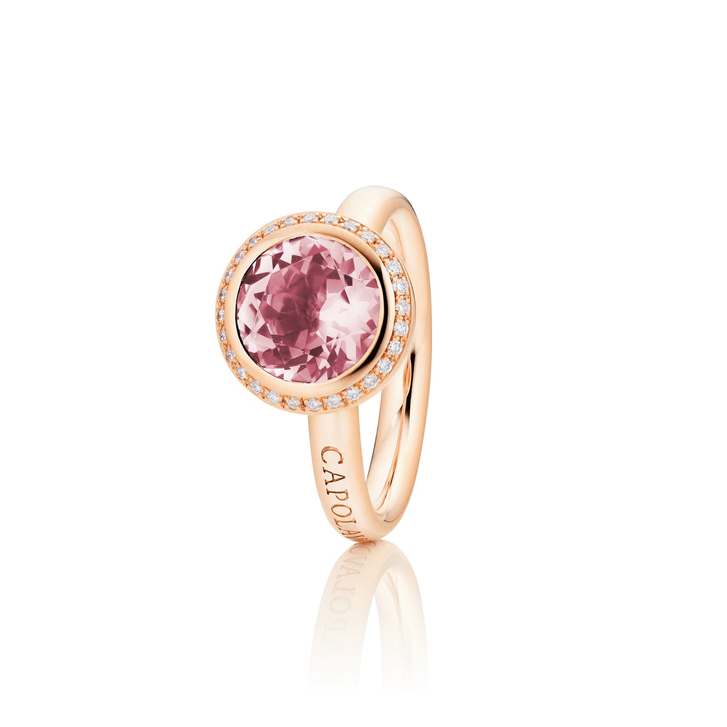 Ring Twinkle Balloon, Roségold • Turmalin von Capolavoro (RI9TUP02736)