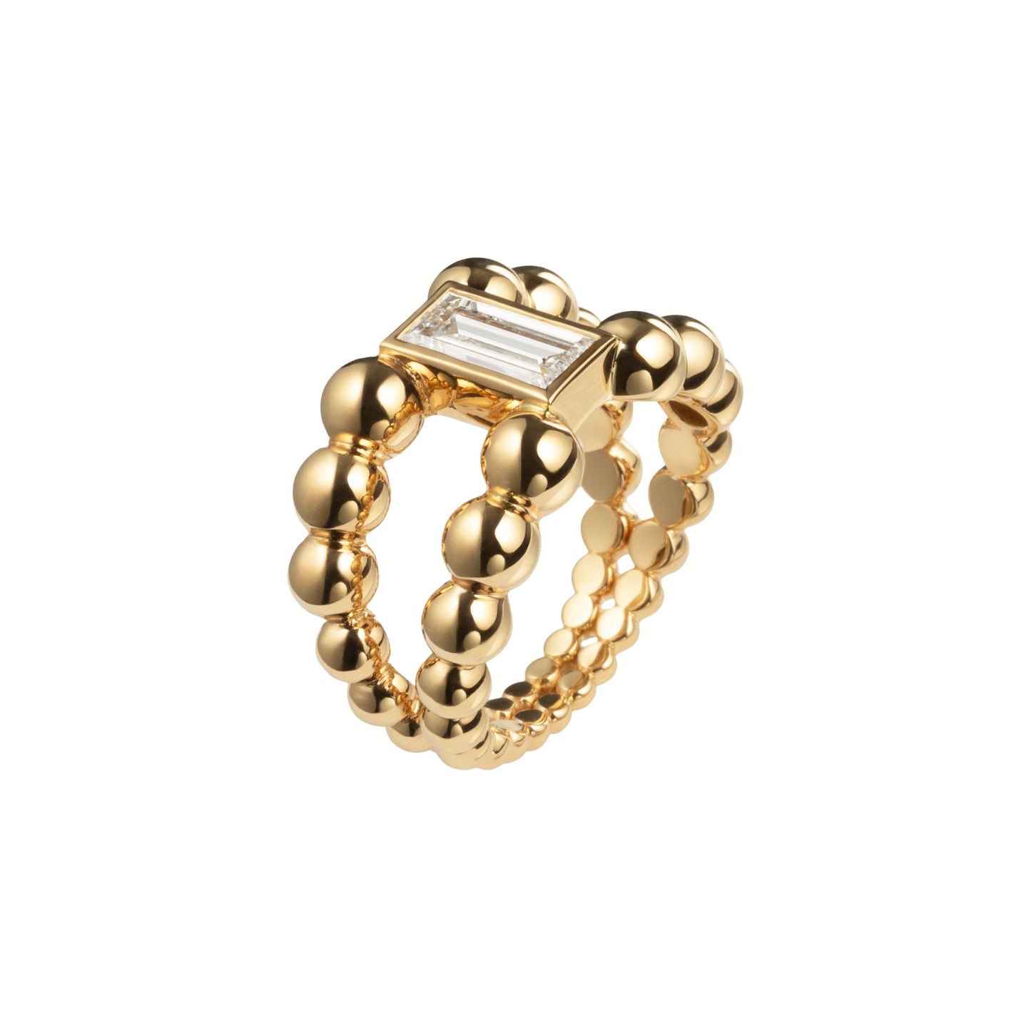 Pippa Ring Baguette, recyceltes Gold & Labordiamant
