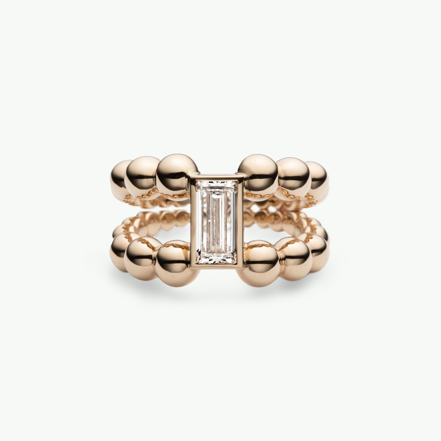 Pippa Ring Baguette in Gelbgold von The Good Bling Berlin