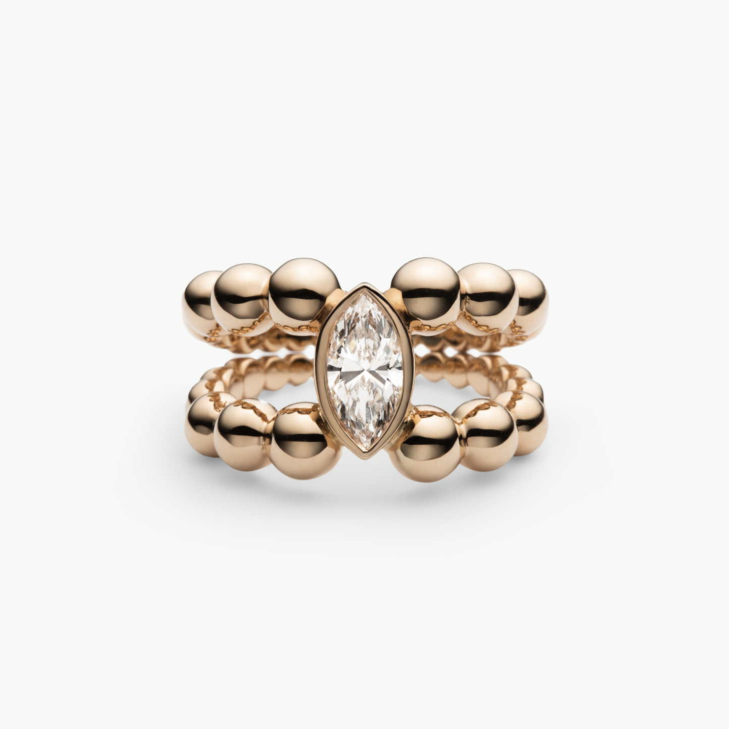 Pippa Ring Marquise in Gelbgold von The Good Bling Berlin