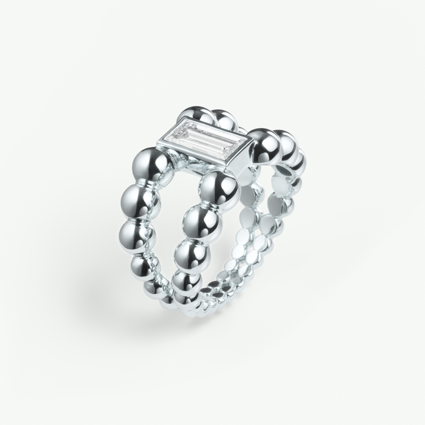 Pippa Ring Baguette in Gelbgold von The Good Bling Berlin