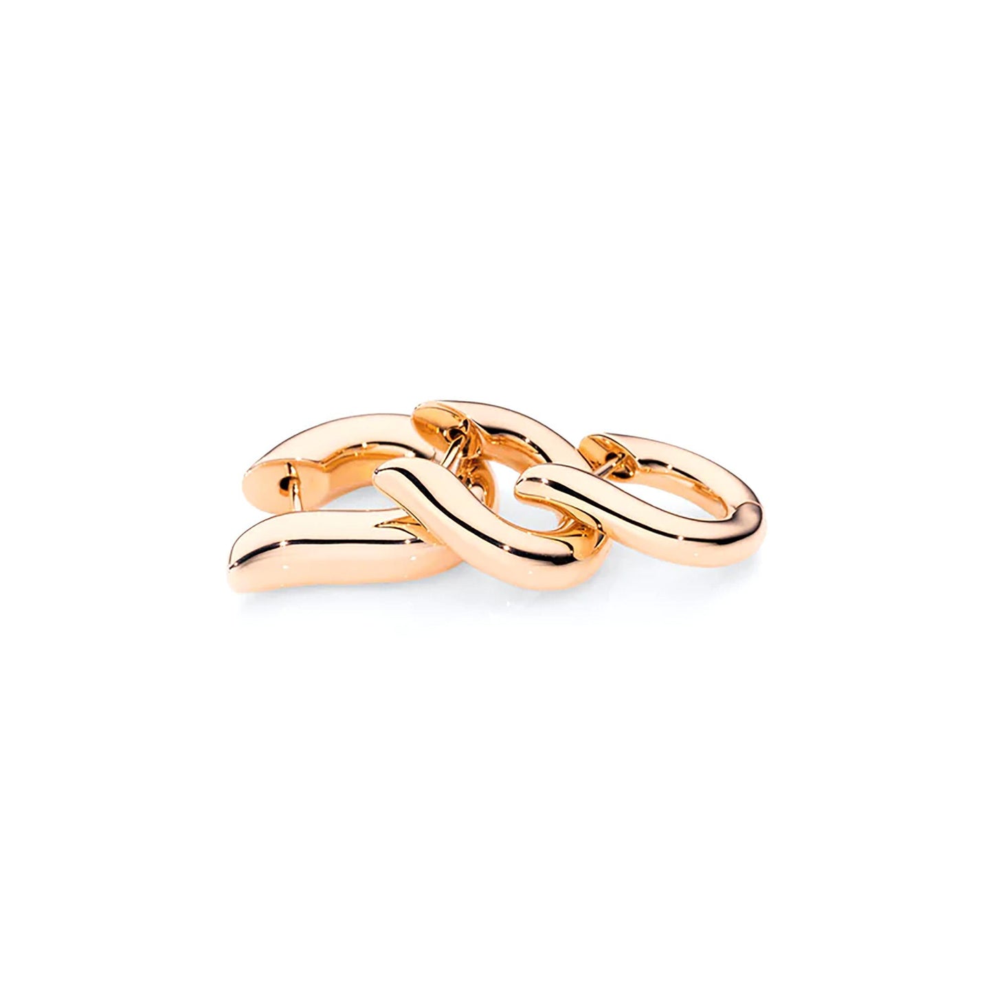 SIGNATURE Hoop Ohrringe medium, Roségold von Tamara Comolli (E-ho-m-rg) SIGNATURE Hoop Ohrringe medium, Roségold von Tamara Comolli (E-ho-m-rg)