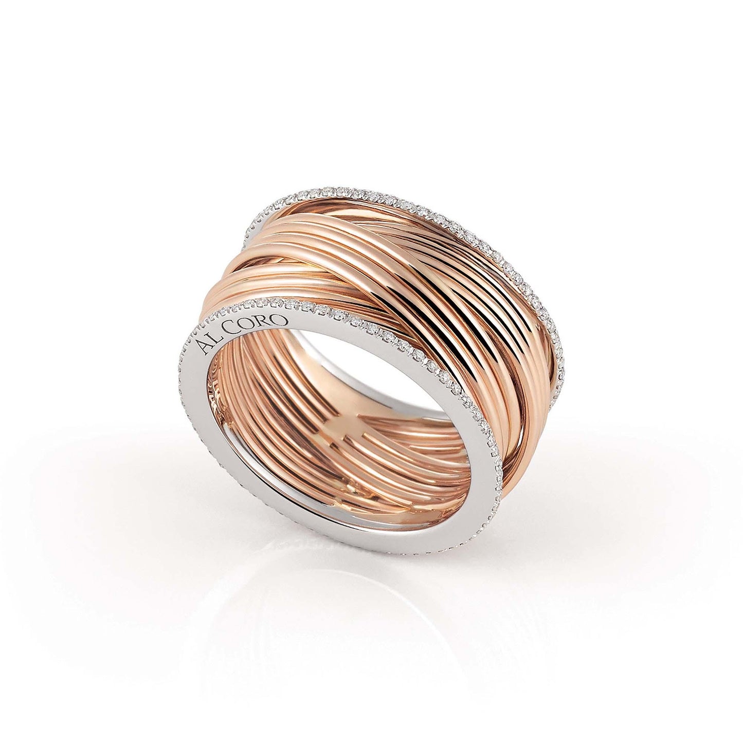 Serenata Ring, Bicolor-Gold • Diamant von Al Coro (NR230WR) Serenata Ring, Bicolor-Gold • Diamant von Al Coro (NR230WR)