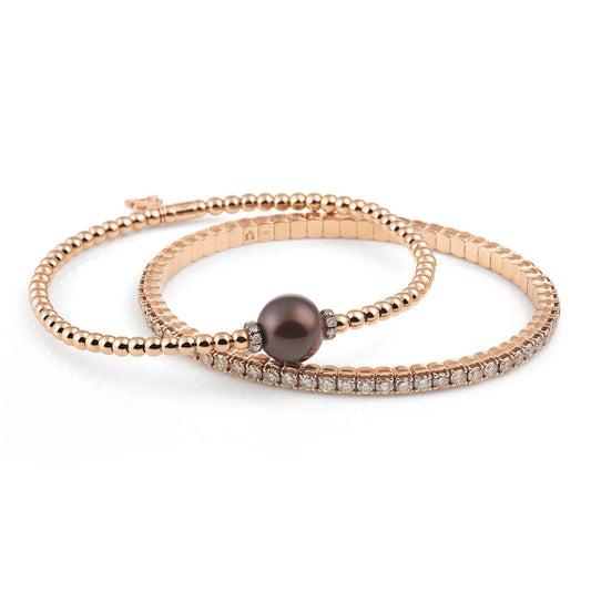 Stretchy Armband, Roségold • Diamant von Al Coro (A290BR)