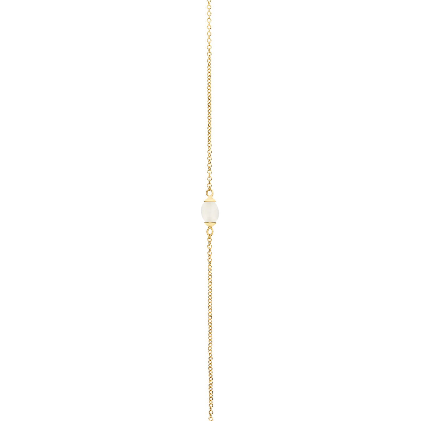 White Desert Halskette, Gelbgold • Mondstein von Nanis (CN13-603)