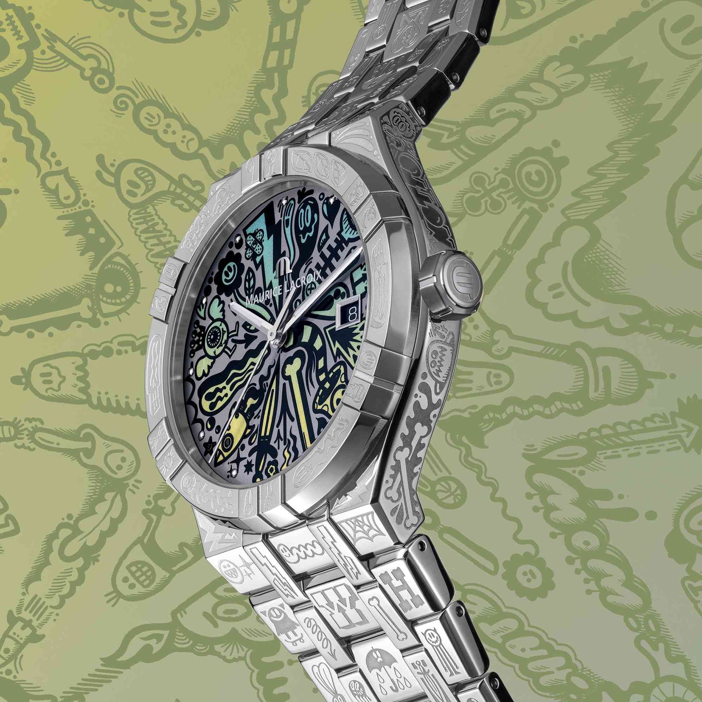 Aikon Automatic Wotto Limited Edition, Edelstahl von Maurice Lacroix (AI6008-SS009-090-1)