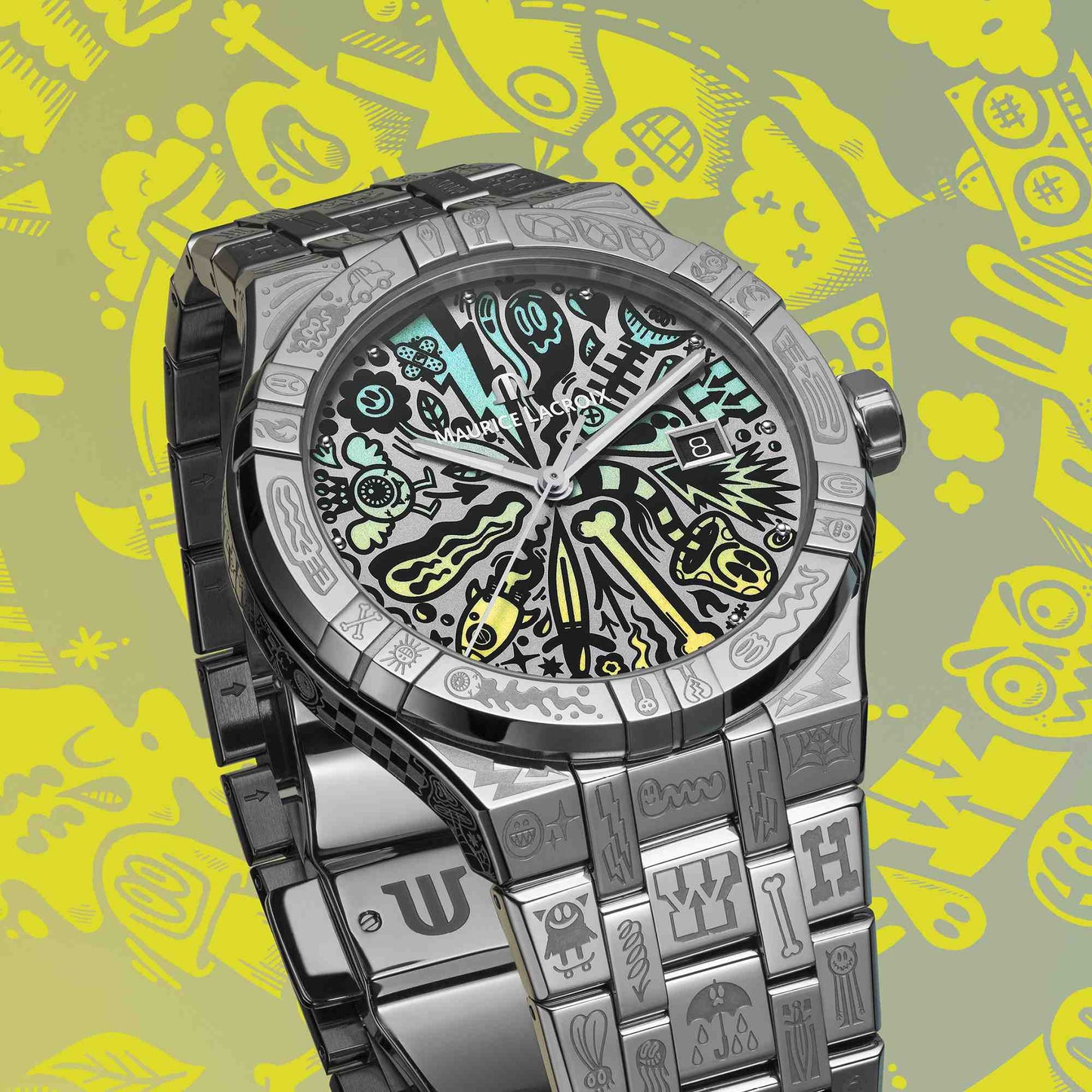 Aikon Automatic Wotto Limited Edition, Edelstahl von Maurice Lacroix (AI6008-SS009-090-1)