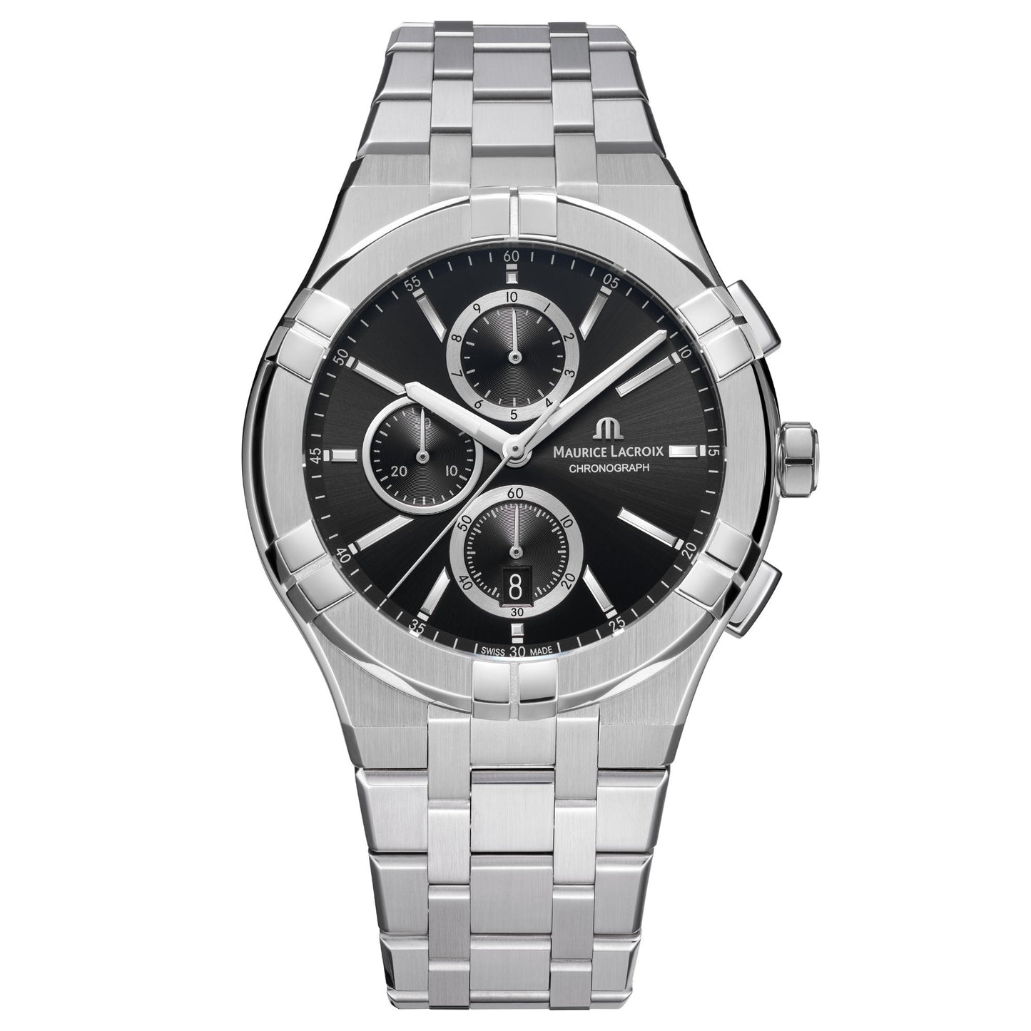 Aikon Quarz Chronograph , Edelstahl • Quarz von Maurice Lacroix (AI1118-SS002-330-1)