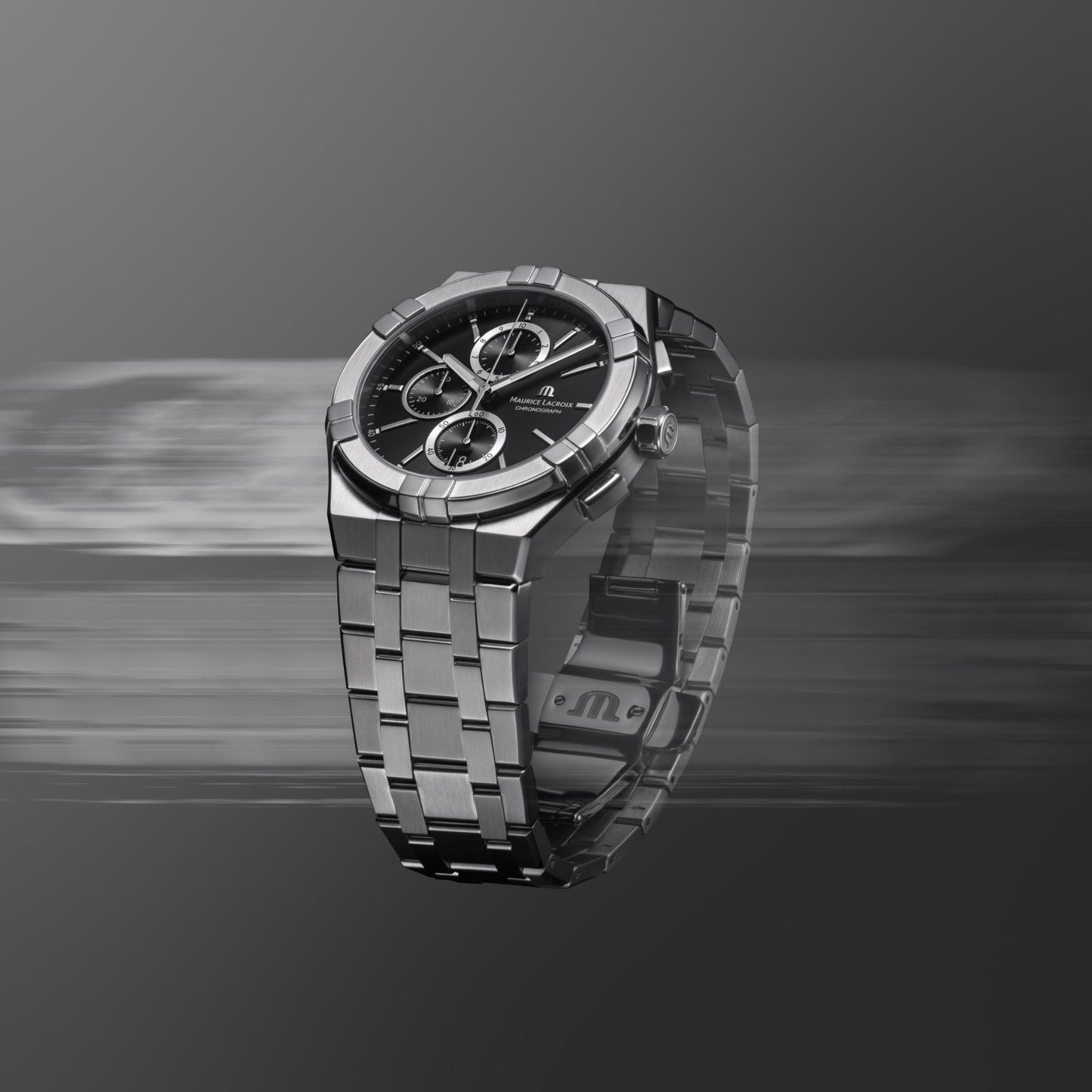 Aikon Quarz Chronograph , Edelstahl • Quarz von Maurice Lacroix (AI1118-SS002-330-1)
