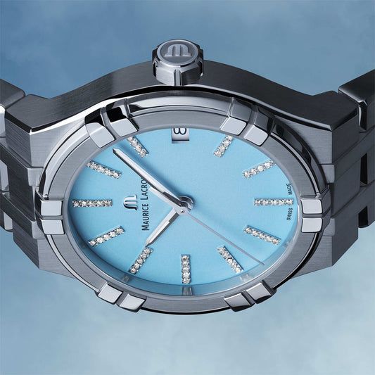 Aikon Quarz Coulors Edition, Edelstahl • Diamant • Quarz von Maurice Lacroix (AI1106-SS002-450-1)