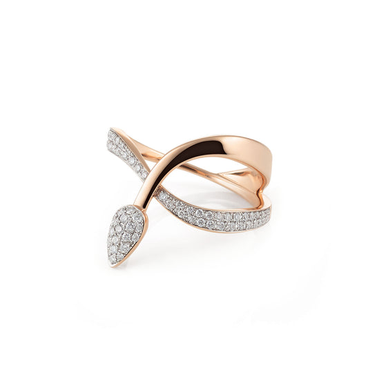 Al Coro Goccia Ring (R7637WR) aus Roségold mit Diamant