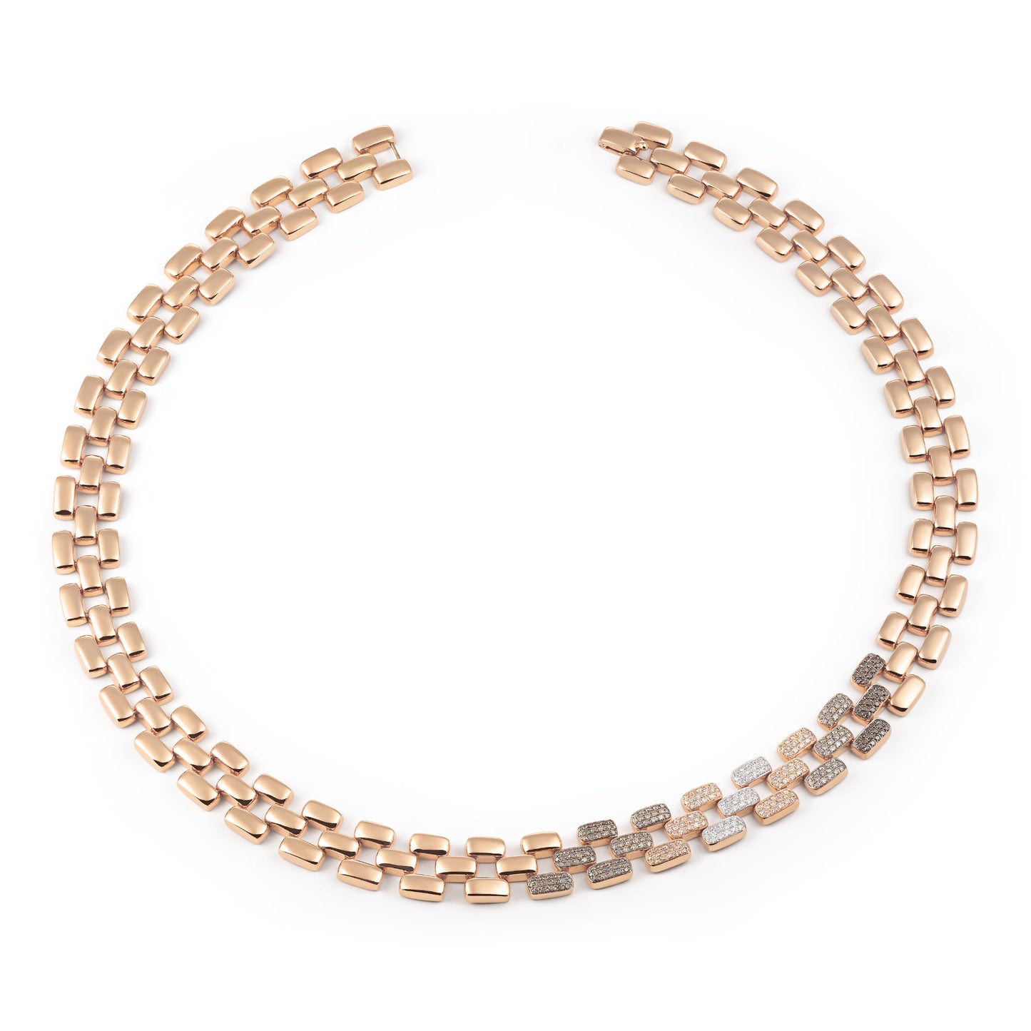 La Piazza Collier, Roségold • Diamant von Al Coro (NC1610BWR)