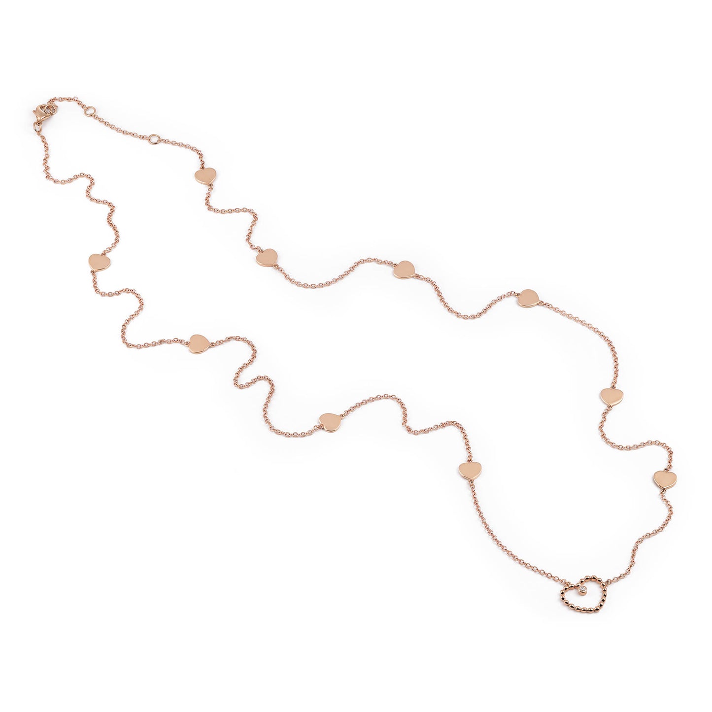 Al Coro Palladio Collier (C237R80) aus Roségold mit Diamant