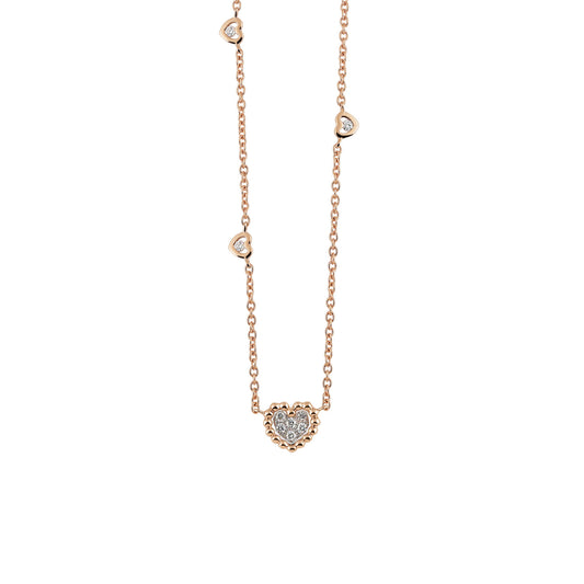 Al Coro Palladio Collier (C260R) aus Roségold mit Diamant