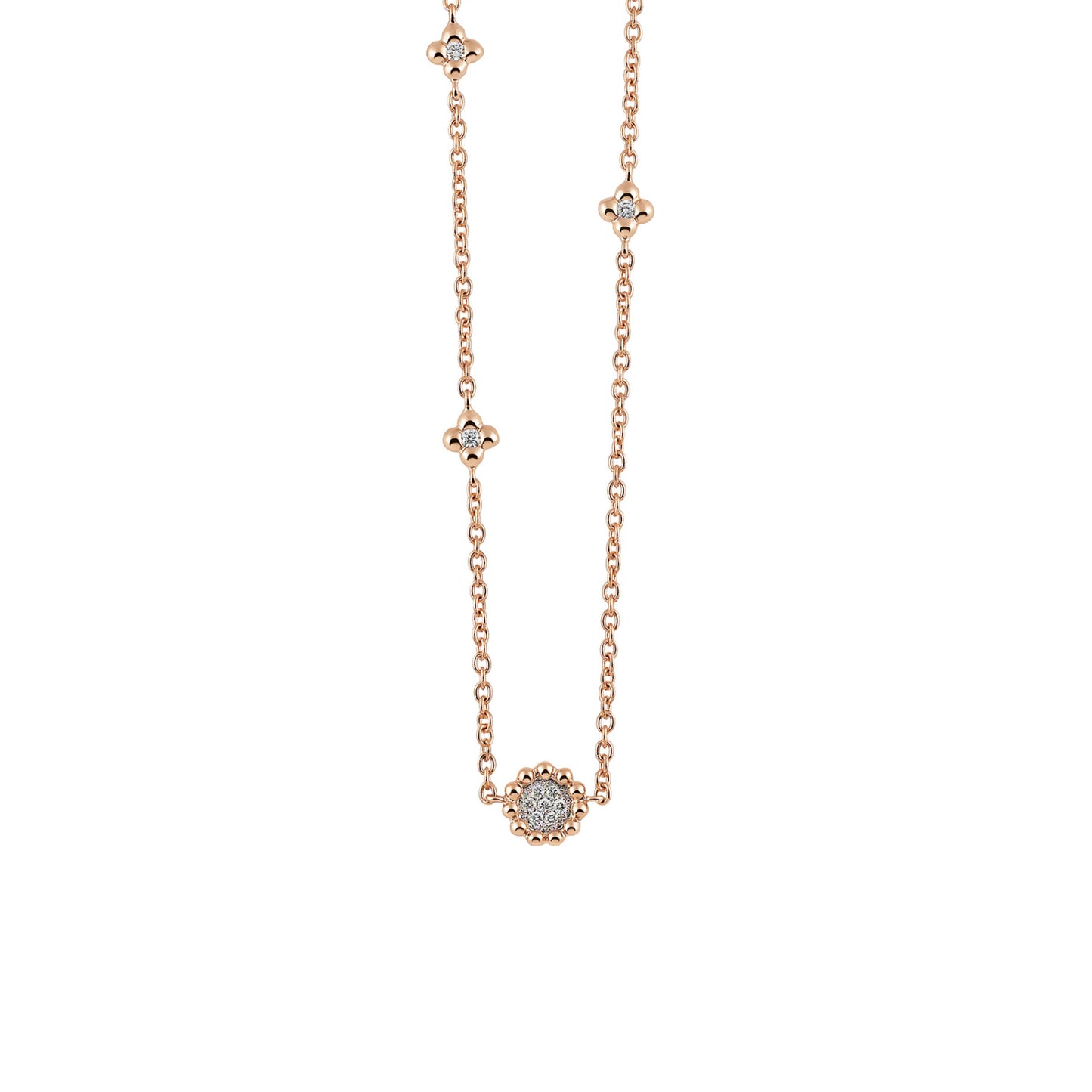 Al Coro Palladio Collier (C262R) aus Roségold mit Diamant